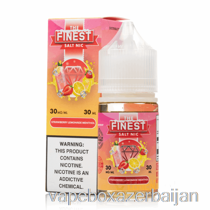 Vape Box Azerbaijan Strawberry Lemonade MENTHOL - The Finest Salt Nic - 30mL 30mg